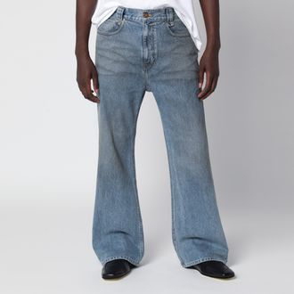 Willy Chavarria Blue denim flared jeans