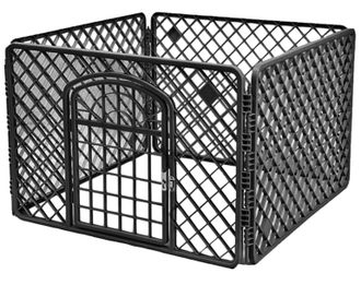 OEM Corral Para Perros 90x90x60cm Negro
