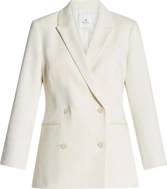 Anine Bing Blazer Jasmine doppiopetto - Bianco