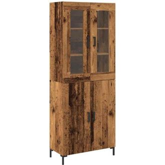 vidaXL Alacena 2 Pcs Madera Vieja 69.5 X 34 X 180 Cm Vidaxl