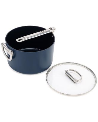 Joseph Joseph Space Ceramic Non-Stick 5.4Qt Saucepan With Folding Handle & Lid