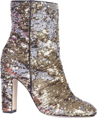 PARIS TEXAS Gold Embellished Stivale Boots
