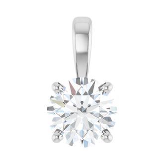 Diamond2Deal 14k Gold 3/4 CT Lab-Grown Diamond Pendant