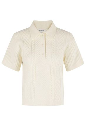 J.W.Anderson J. W. Anderson Cropped Cable Knit Polo