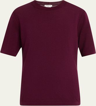 Lafayette 148 New York Crewneck Cotton-Silk Sweater