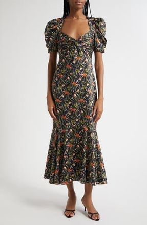 Cinq &agrave; Sept Windswept Meadow Wilma Dress in Black Multi at Nordstrom Rack, Size 00