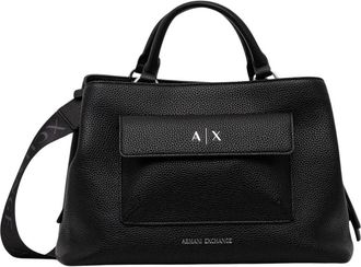 A|X Armani Exchange Schoudertas - Dames - Handtassen - Zwart - ONE Size - Polyester - Tassen
