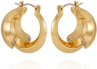 Vince Camuto Sculptural Hoop Earrings in Gold Tone at Nordstrom Rack