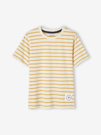 Vertbaudet Jungen T-Shirt mit Streifen gelb gestreift