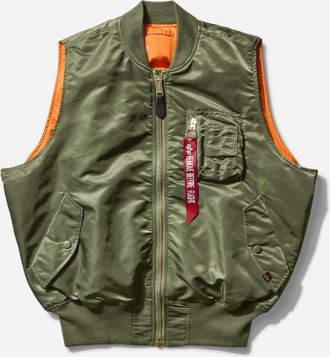 Alpha Industries Men s MA-1 Heritage Vest Sage Green