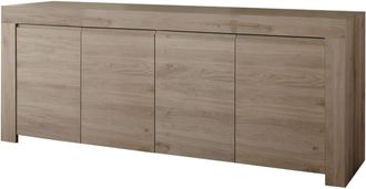 Aquadesign Aparador en melamina de roble oscuro