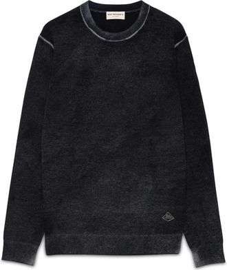 Roy Rogers Maglia girocollo in lana merino - - Knitwear - Uomo - Nero - S