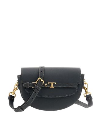 Tod's Black T Signature Mini Crossbody Bag
