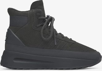 adidas Mens Athletics Los Angeles Hiker Canvas Hi Top Sneakers - Black/Grey - Size: 8.5