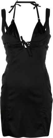 Jacquemus Ciceri bodycon minidress - women - Viscose/Virgin Wool/Cotton/Elastane/Acetate/Elastane - 40 - Black