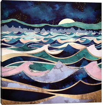 iCanvas Icanvas Moonlit Ocean By Spacefrog Designs