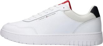 Tommy Hilfiger Basket Core Lite Sneakers - Heren - Sneakers - Wit - 41 EU - Leer - Schoenen