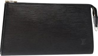 Louis Vuitton Pre-owned Clutches, female, Black, Size: ONE SIZE Pre-owned Leather Clutch