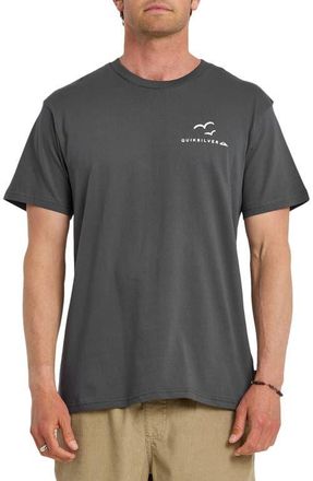 Quiksilver Happy Trails Cotton Graphic T-Shirt in Iron Gate at Nordstrom, Size X-Large