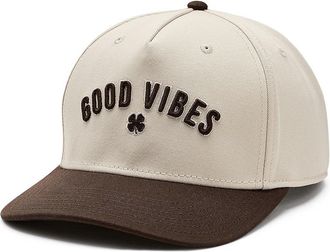 Black Clover Good Vibes Only Adjustable Hat Baseball Caps Tan/Brown Hat, Cotton