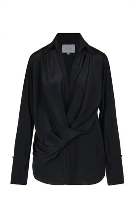 Johanna Ortiz Womens Iconic Drape Top In Black
