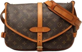 Louis Vuitton Pre-owned Cross Body Bags, female, Brown, Size: ONE SIZE Pre-owned Saumur 30