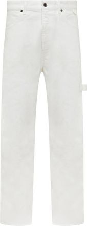 Darkpark White Straight Flat Front Pants