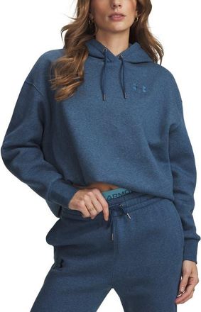 Under Armour Icon Fleece Hoodie in Wham Blue Light Heather at Nordstrom, Size X-Large