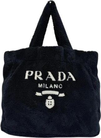 Prada Pre-owned Tote Bag - Dames - Vintage Shopper - Blauw - ONE Size - Vintage