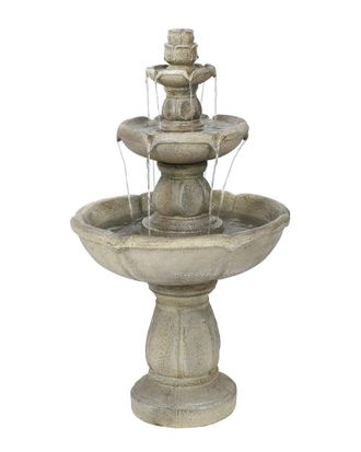 Sunnydaze Birds Delight Outdoor Water Fountain Backyard Birdbath Feature