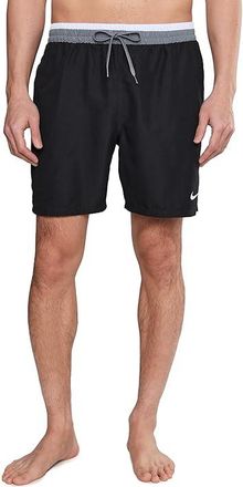 Nike Breaker Tipped Waist 7 Volley Mens Swimwear Black : 2XL, Polyester