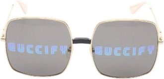 Gucci Pre-owned Accessories, female, Yellow, Size: ONE SIZE Pre-owned Guccify Sunglasses