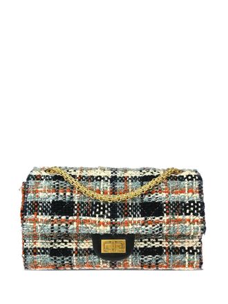 Chanel 2015-2016 tweed shoulder bag - women - Wool/Lambskin - One Size - Blue