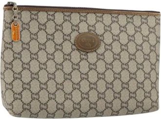 Gucci Pre-owned Clutches, female, Beige, Size: ONE SIZE Pre-owned Vintage Plastic Clutch