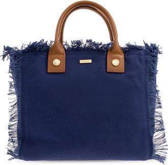 Melissa Odabash Porto Cervo Handtas - Dames - Handtassen - Blauw - ONE Size - Katoen - Tassen