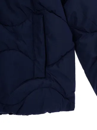 Nan&aacute;n Quilted Polyester Down Jacket - Navy