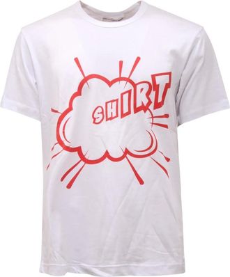 Comme Des Garçons Tops, Heren, Wit, S, Witte Shirt Fi-T008-S22-3