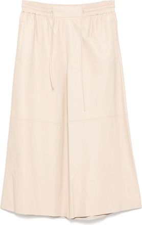 Yves Salomon Pantaloni in pelle - Toni neutri