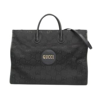 Gucci Pre-owned Tote Bags, unisex, Black, Size: ONE SIZE Pre-owned Off the Grid GG 630353 Tote Bag