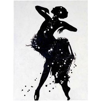 Hhg &Oacute;leo Bailarina, 100% Pintado A Mano Pintura Mural Xl, 120x90cm