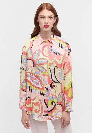 Eterna Hemdbluse ETERNA LOOSE FIT, Damen, Gr. 36, koralle, 100% Viskose, Blusen Hemdbluse