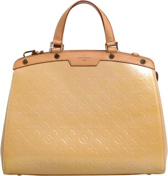 Louis Vuitton Monogram Vernis Brea MM Beige Womens Poudre (Pre-Owned)