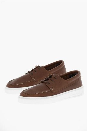 Woolrich Leather Loafers With Contrasting Sole size 45