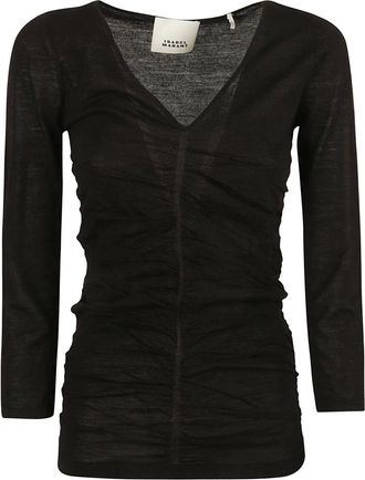 Isabel Marant Trui met V-hals - Dames - V-hals truien - Zwart - M - Truien & Vesten