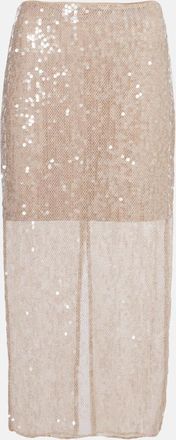 Veronica Beard Allora sequined midi skirt