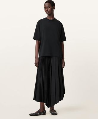 AllSaints Polyester Jax 2-in-1 Maxi Dress, Size: XS