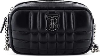 Burberry Lola Camera Bag Quilted Leather Mini crossbody bag - Zwart