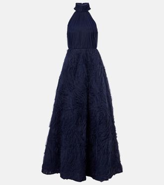 Rebecca Vallance Abito lungo Jasmine in tulle