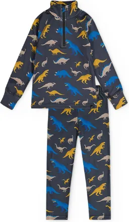 Deux par Deux Thermal Underwear Base Layer Set - Toddlers Gray 6 T