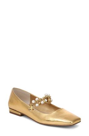 Franco Sarto Tinsley Metallic Flat in Gold at Nordstrom, Size 8.5
